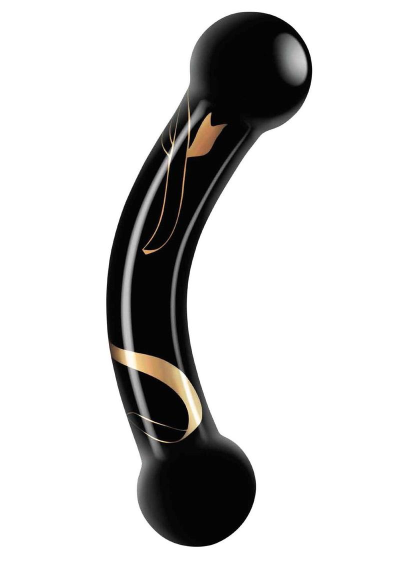 SK-5.5" HANDBLOWN DOUBLE ENDED DILDO