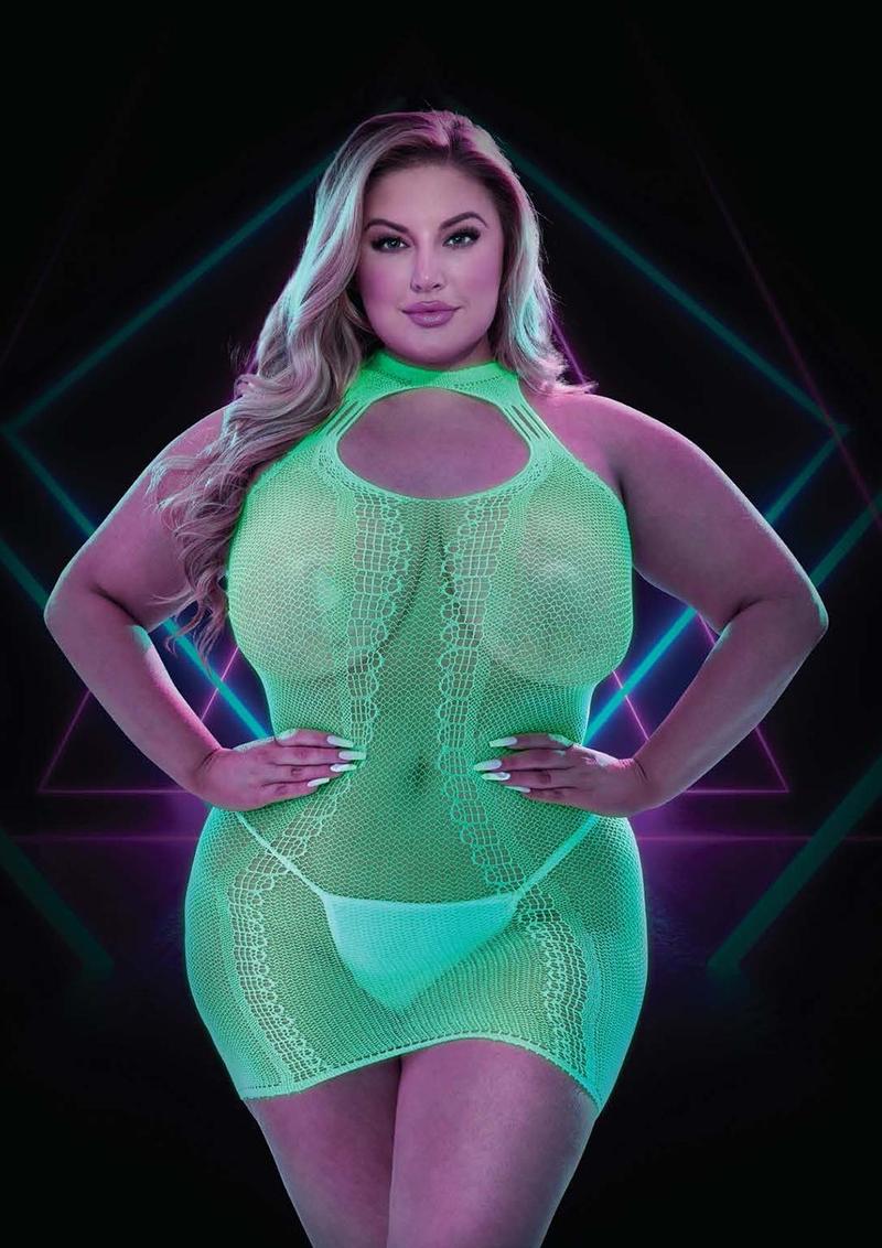 GLOW IN THE DARK MINI DRESS