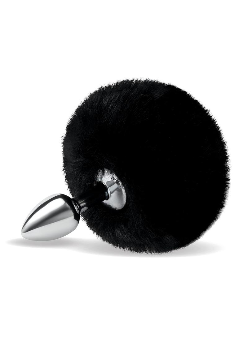 Fluffy Bunny Metal Butt Plug