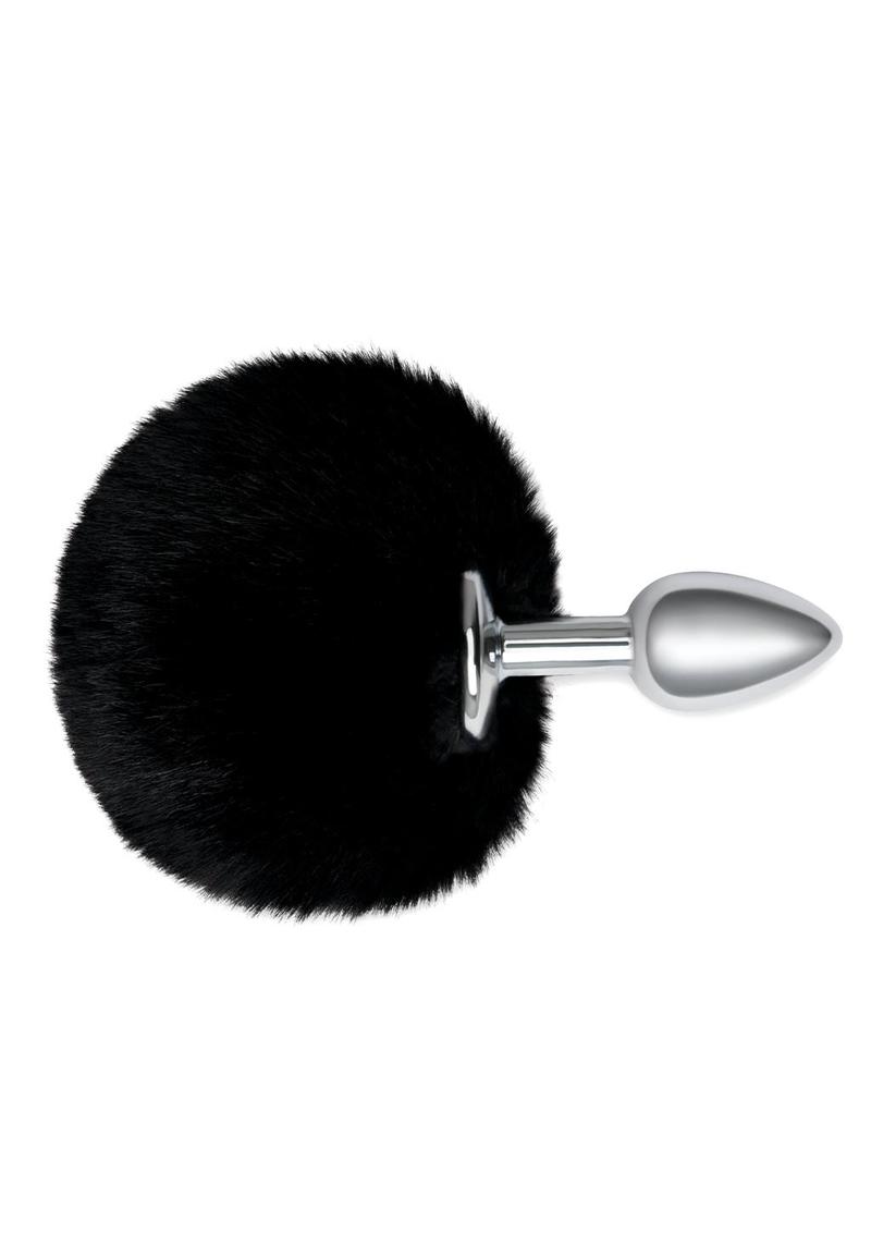 Fluffy Bunny Metal Butt Plug