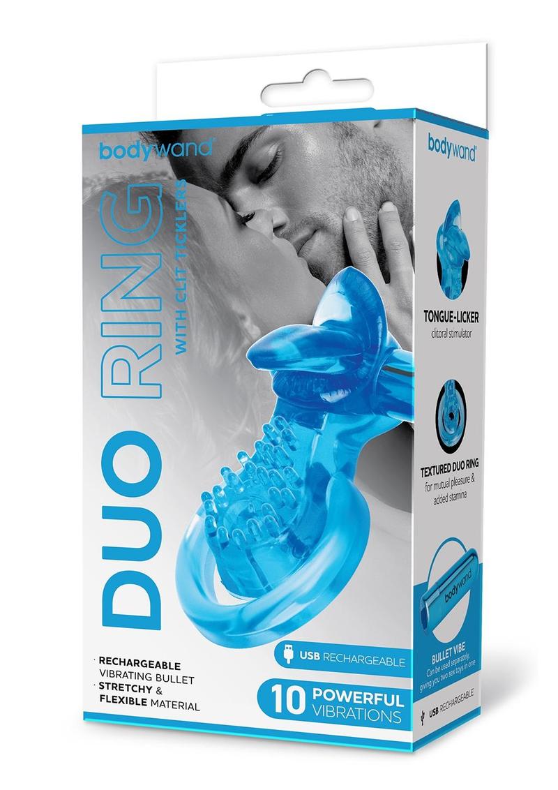 Rechargeable Duo Ring With Clit Tickler