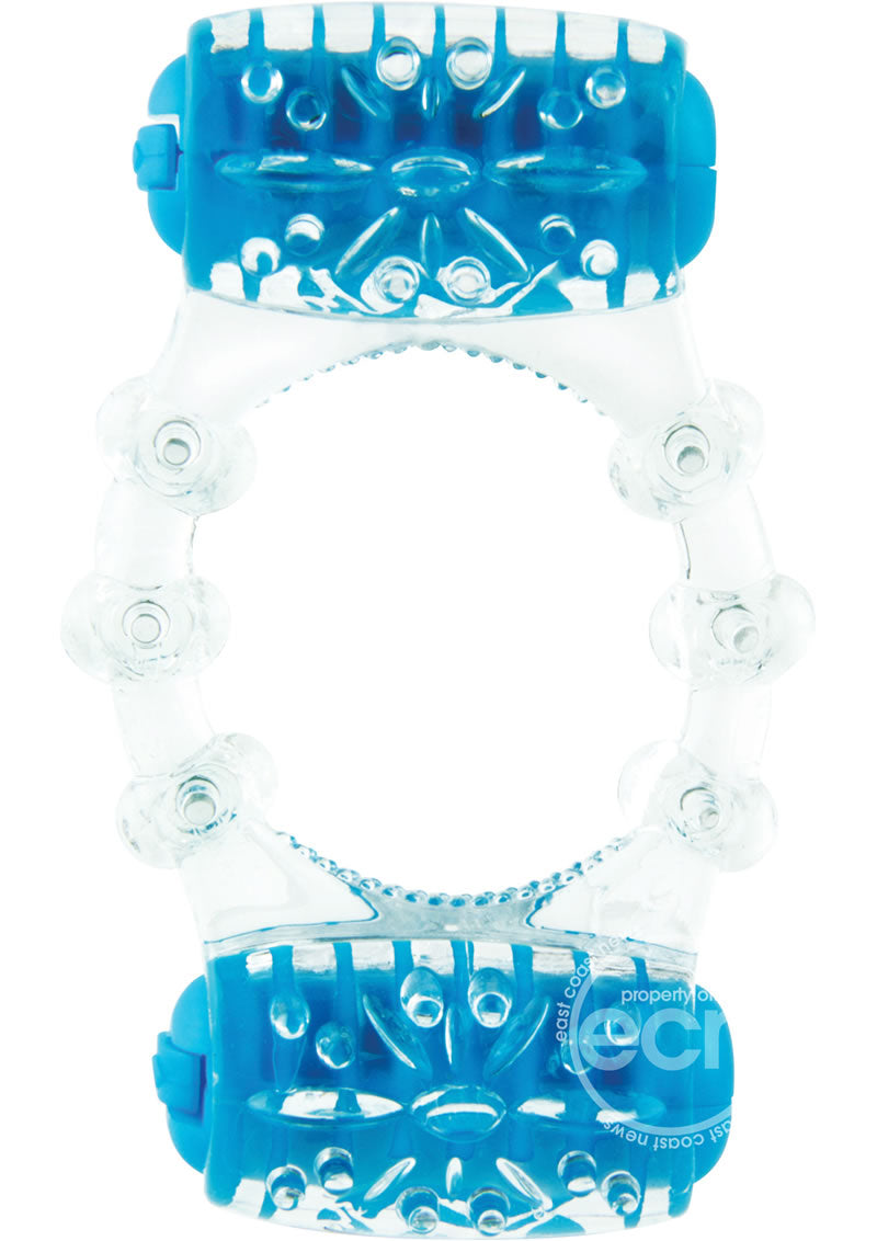 Color Pop Quickie Two-O Silicone Dual Vibrating Cock Ring
