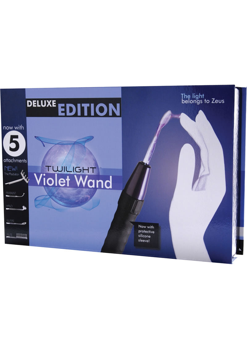 Zeus Electrosex Deluxe Edition Twilight Violet Wand with 5 Attachments