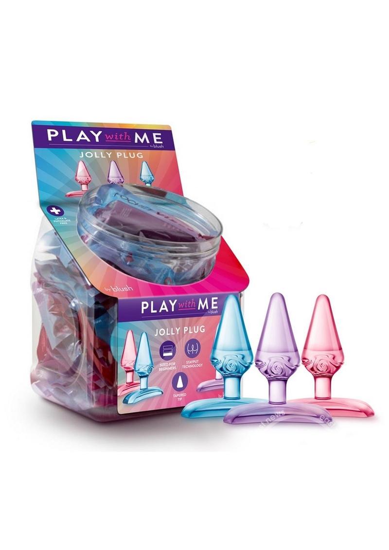 Play with Me Jolly Plugs (24 per bowl) - Assorted Colors