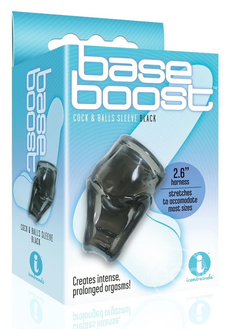 The 9's - Base Boost Cock & Balls Sleeve - Black