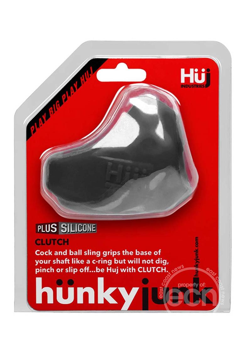 Hunkyjunk Clutch Silicone Cock & Ball Sling - Black