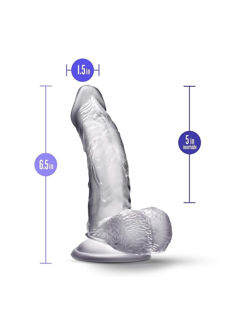 B Yours Diamond Sparkle Dildo 6.5in - Clear