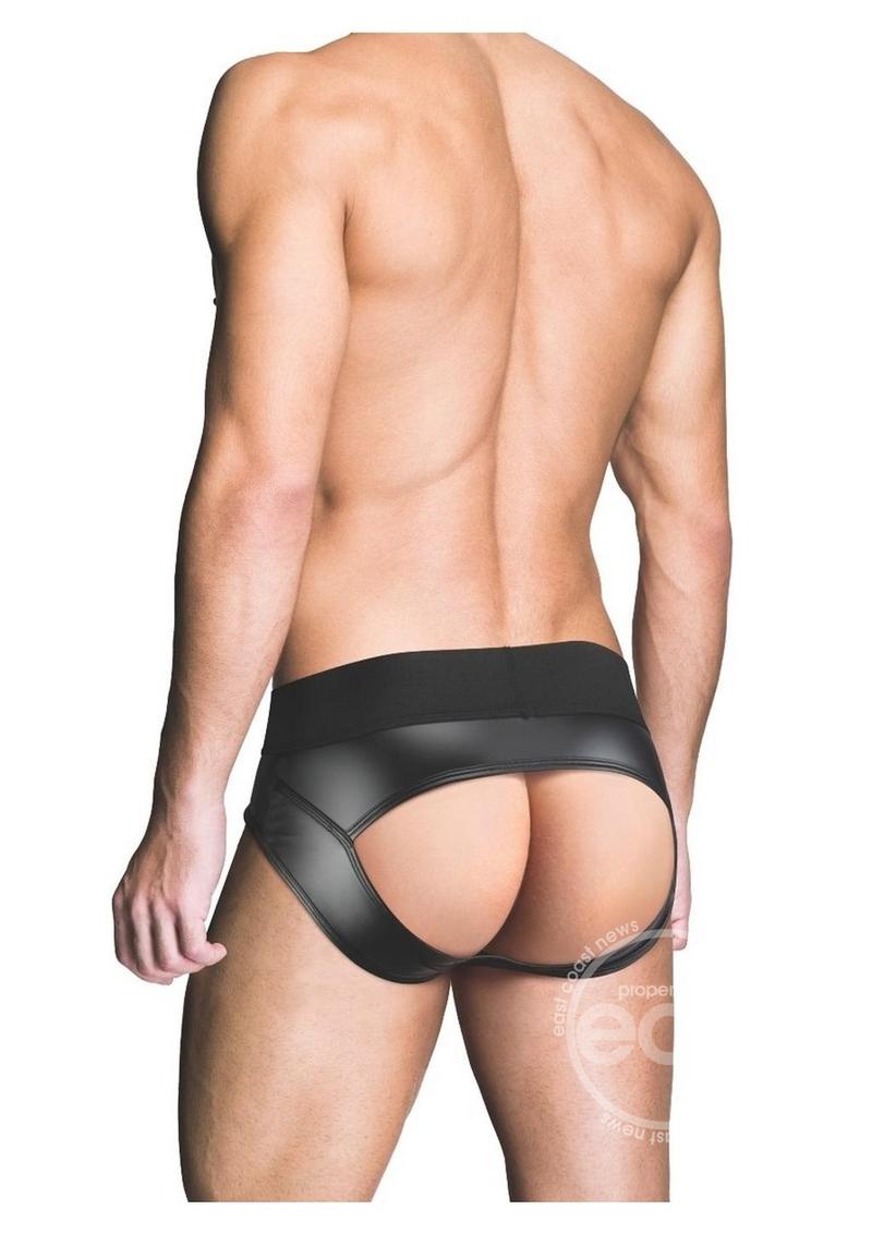 Prowler Red Wetlook Ass-Less Brief - Black