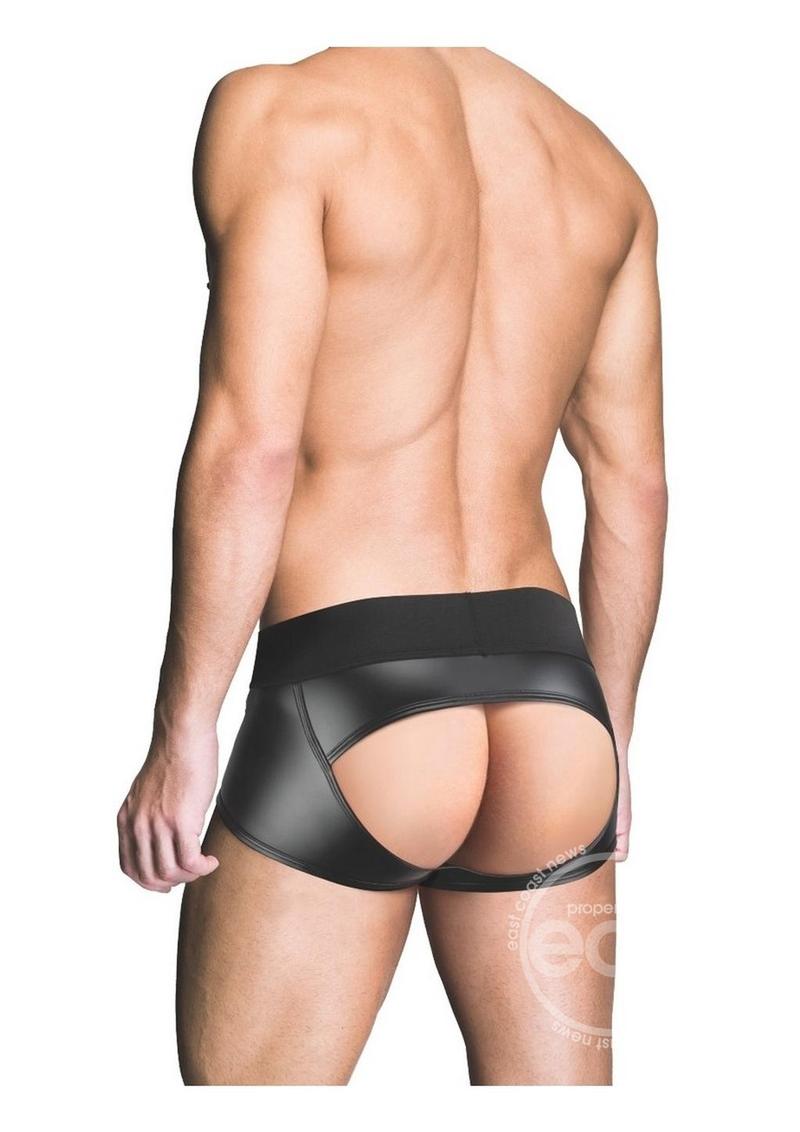 Prowler Red Wetlook Ass-Less Trunk - Black