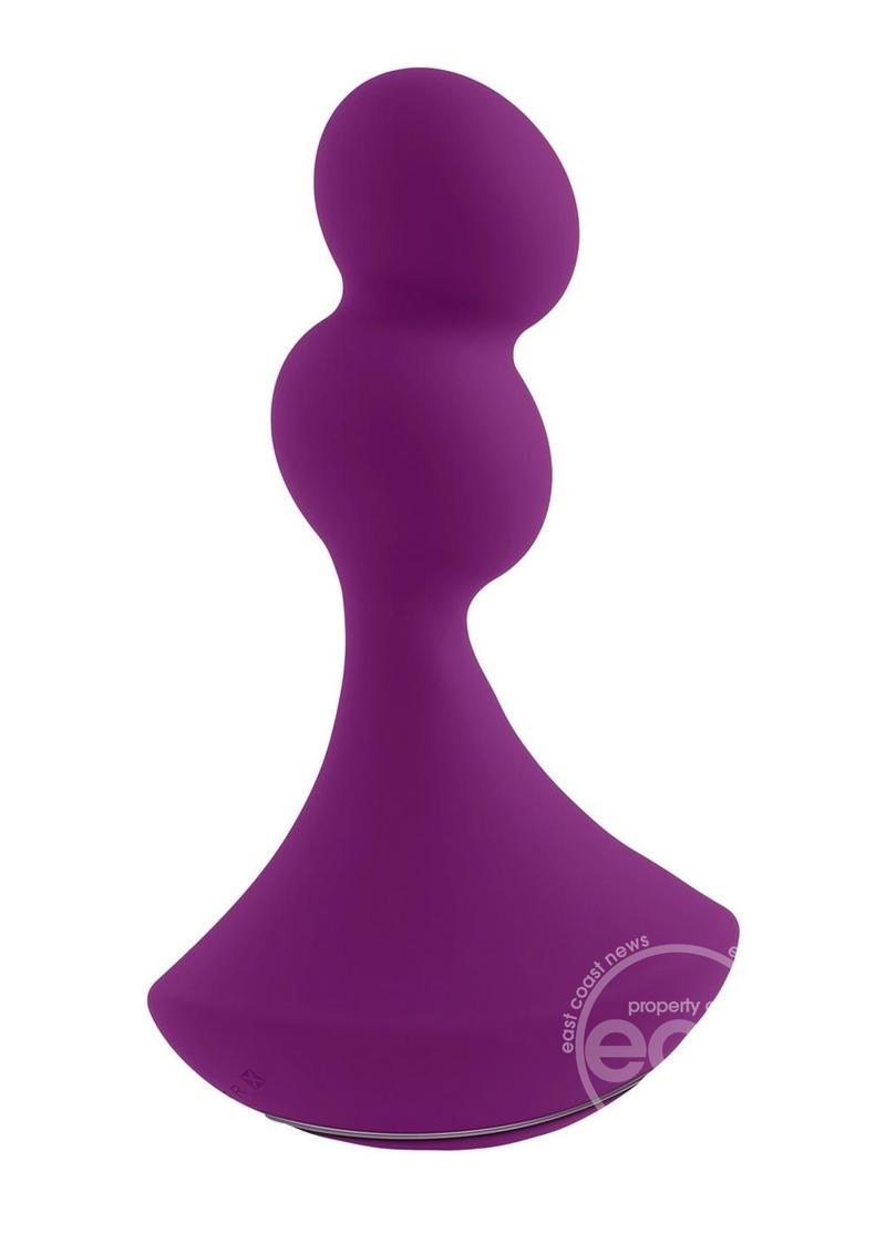 Gender X Ball Game Rechargeable Silicone Rotating Vibrator - Purple