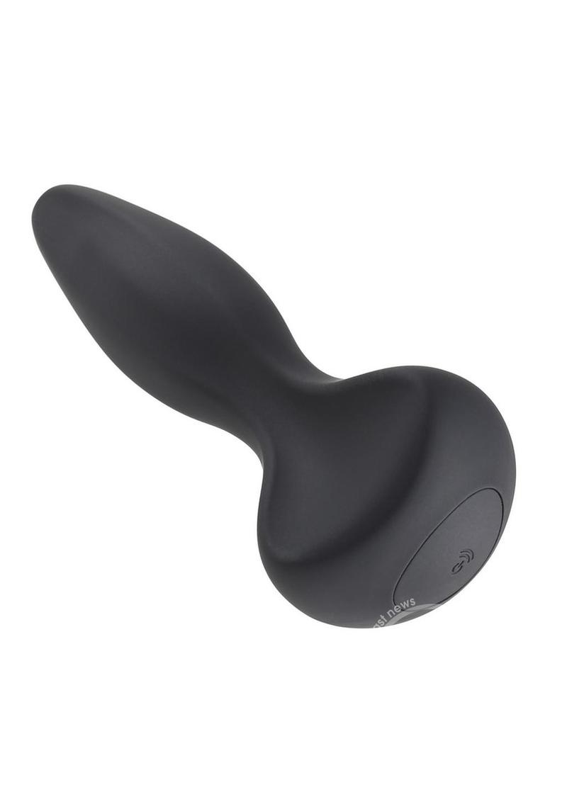 Gender X Hip to be Square Rechargeable Silicone Anal Plug - Black