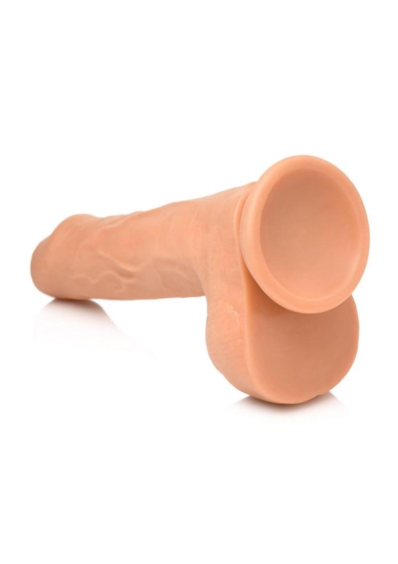Thinz Uncut Dildo with Balls 7in - Vanilla