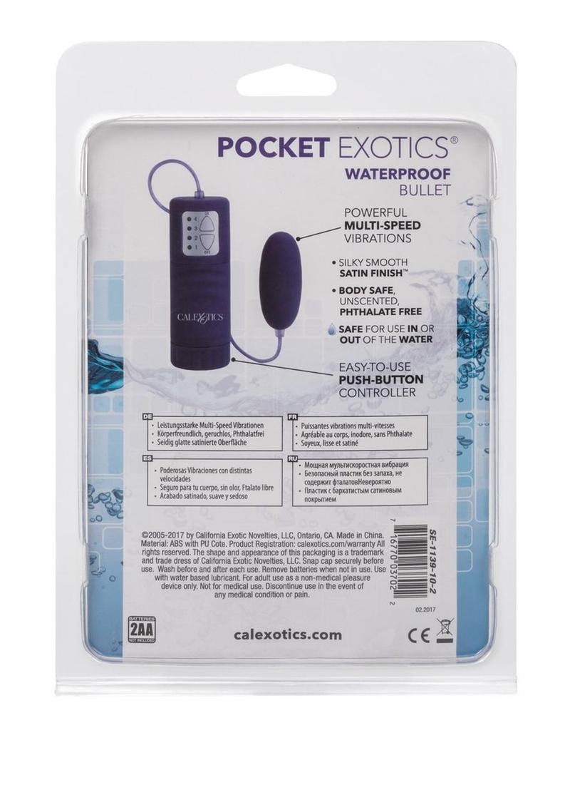 Pocket Exotics Waterproof Bullet with Wired Remote Control