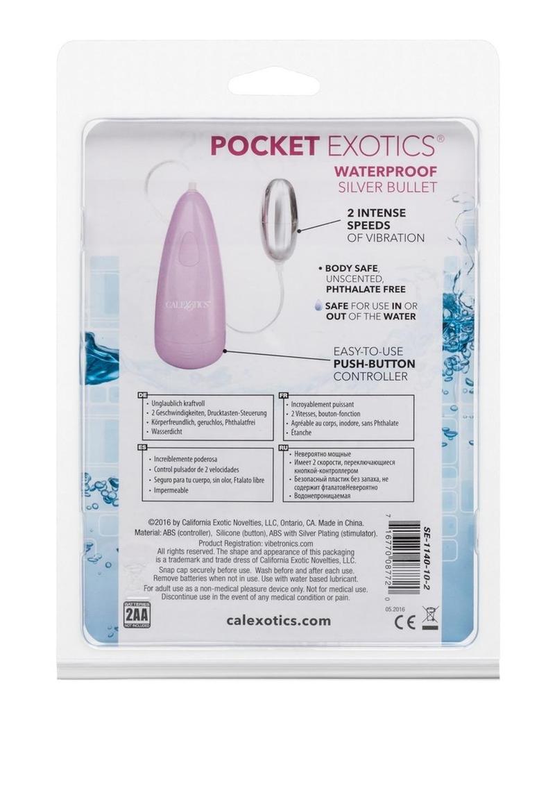 Pocket Exotics Silver Bullet with Wired Remote Control