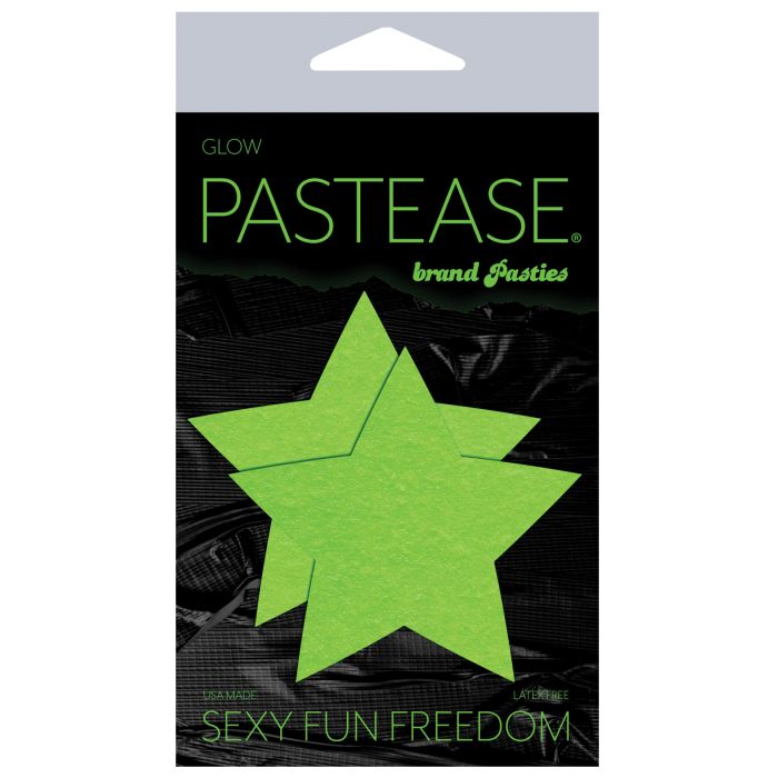 Pastease Star - Glow in the Dark Green O/S