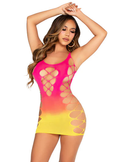 Feel The Heat Ombre Dress - Sunset