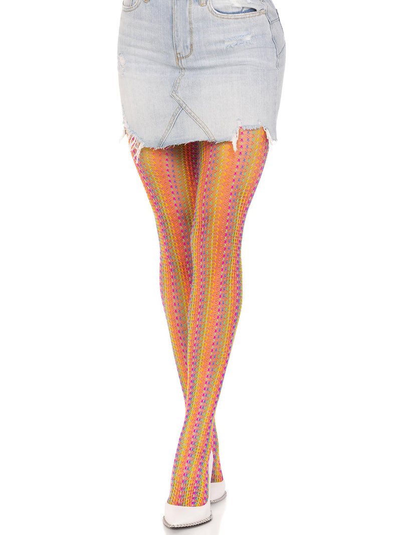 Acadia Rainbow Net Tights