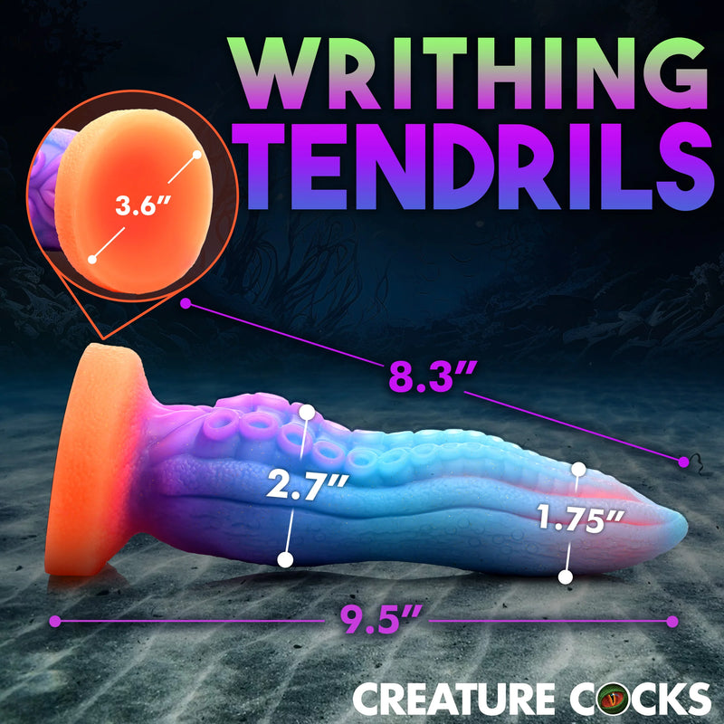 Tenta-Cock Glow-In-The-Dark Silicone Dildo