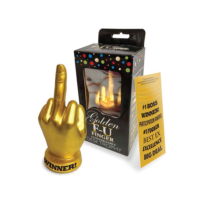 Golden F-U Finger Trophy