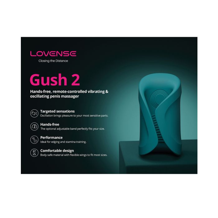 Lovense Gush 2 Handsfree Masturbator - Teal