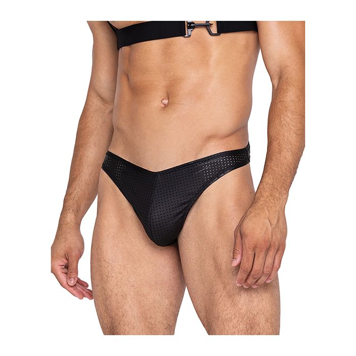 Master Thong w/Contoured Pouch Black