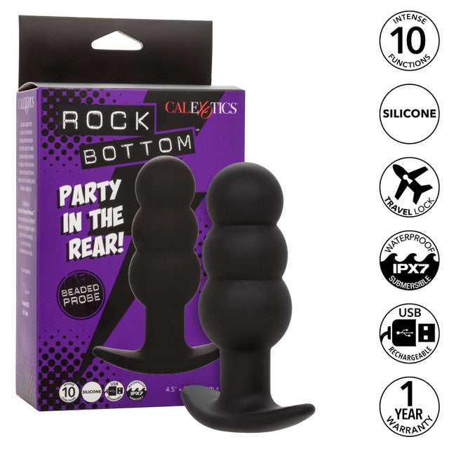 Rock Bottom Beaded Rechargeable Silicone Probe