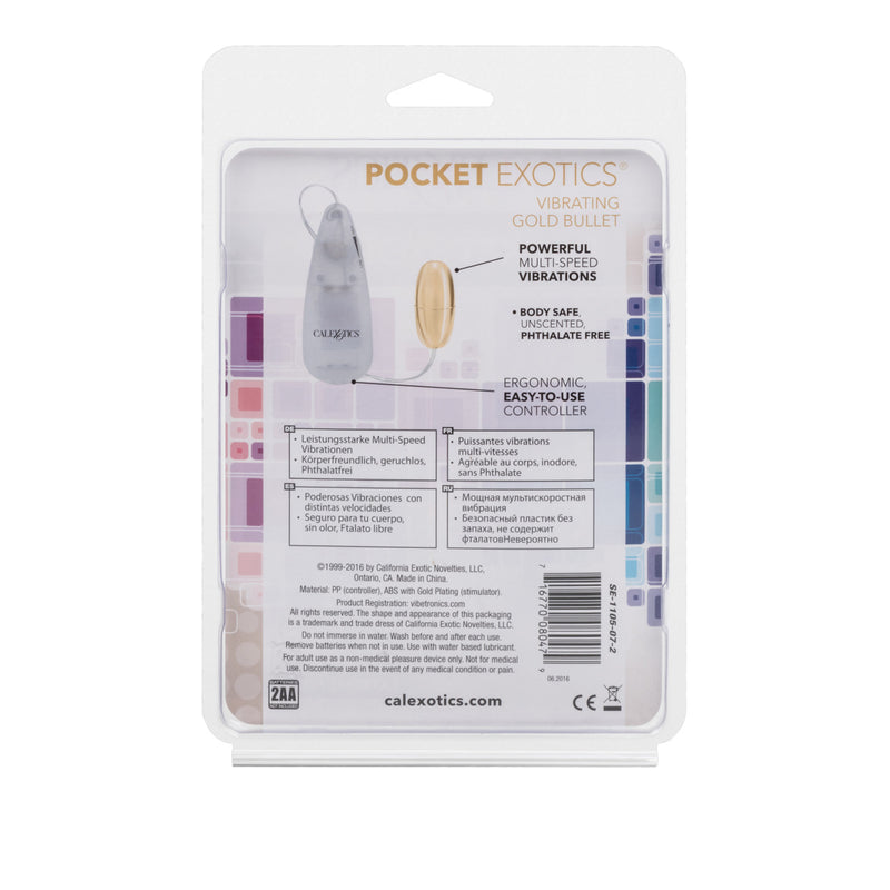 Pocket Exotics® Vibrating Gold Bullet