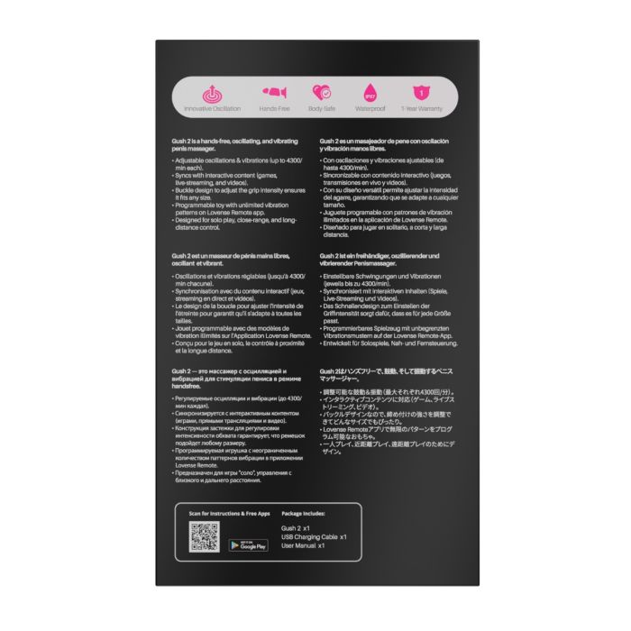 Lovense Gush 2 Handsfree Masturbator - Teal