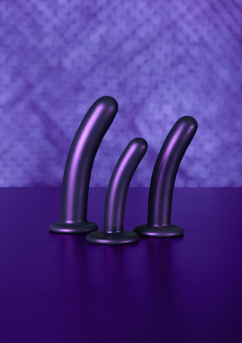 Smooth G-Spot Dildo - Metallic Purple