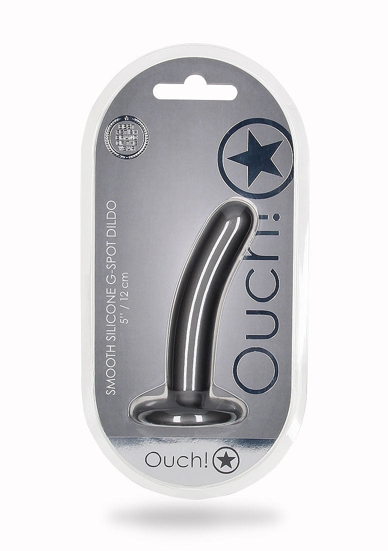 Smooth G-Spot Dildo - Gunmetal