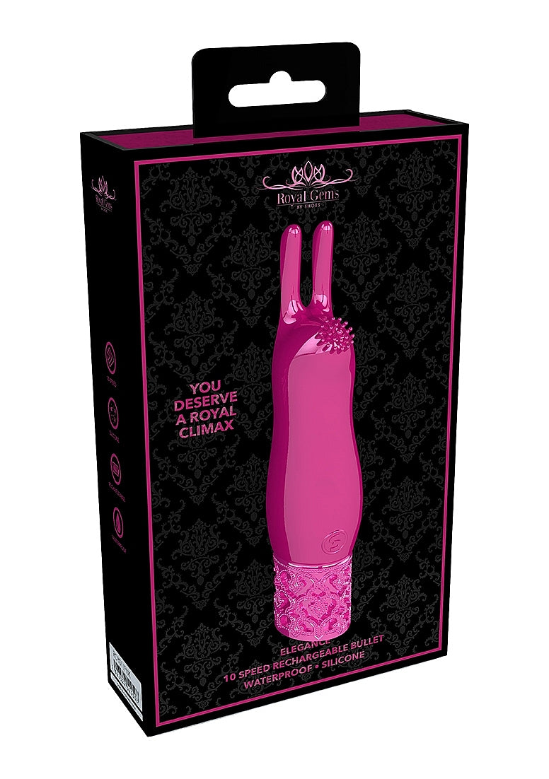 Royal Gems - Elegance - Silicone Rechargeable Rabbit Bullet