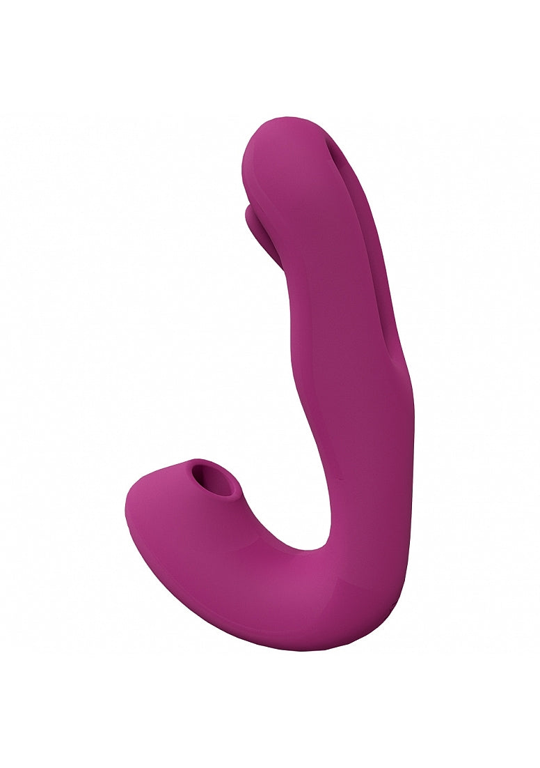 Yuna - Rechargeable Dual Action Airwave Vibrator with Innovative G-Spot Flapping Stimulator