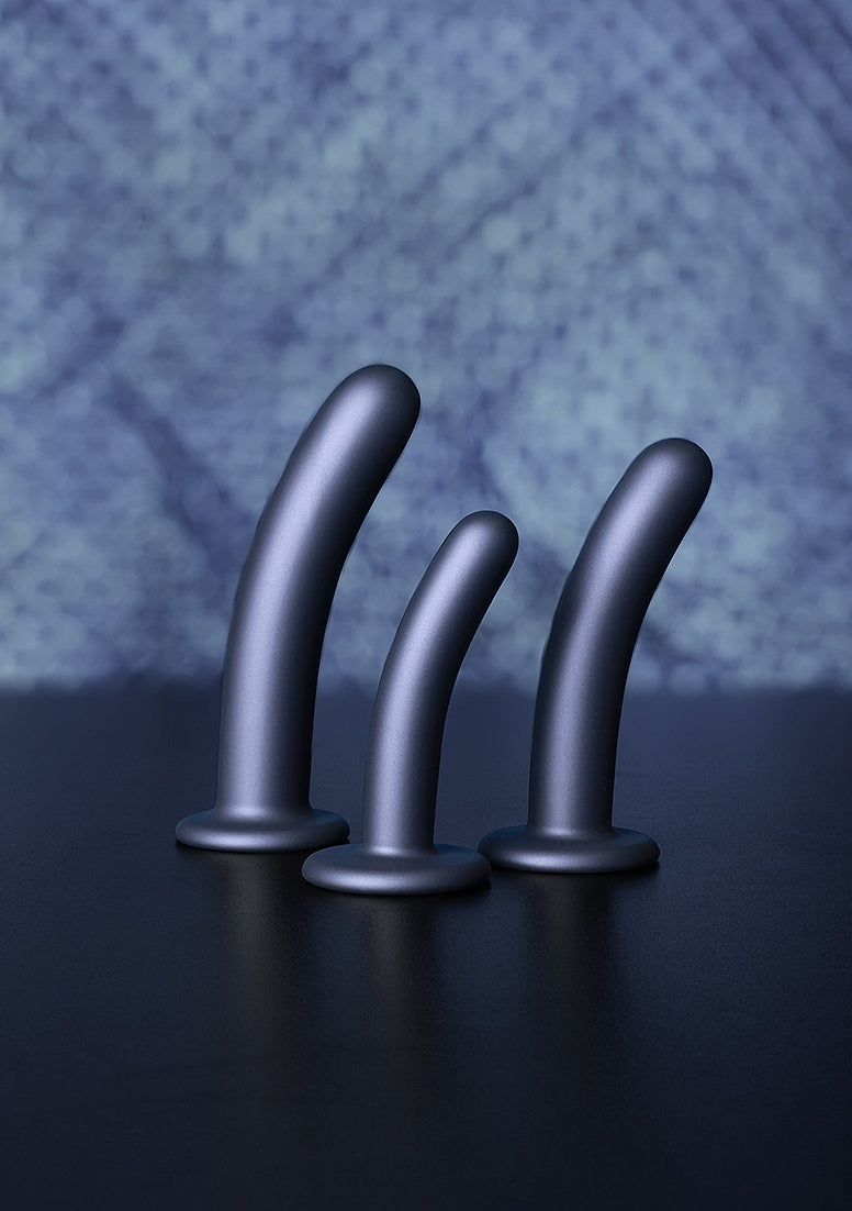 Smooth G-Spot Dildo - Gunmetal