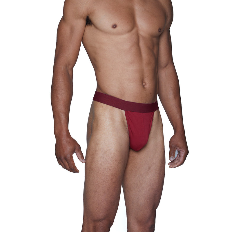 Wood Thong - Burgundy