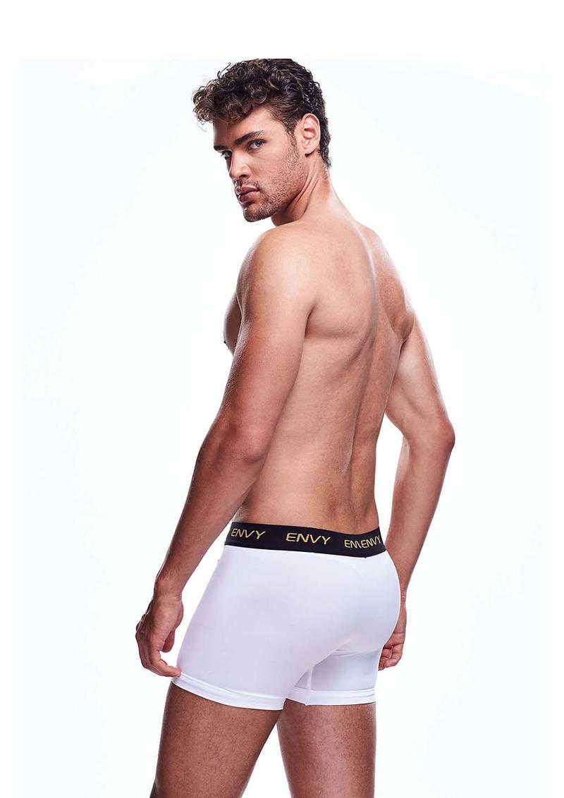 Envy Mesh Long Boxer White