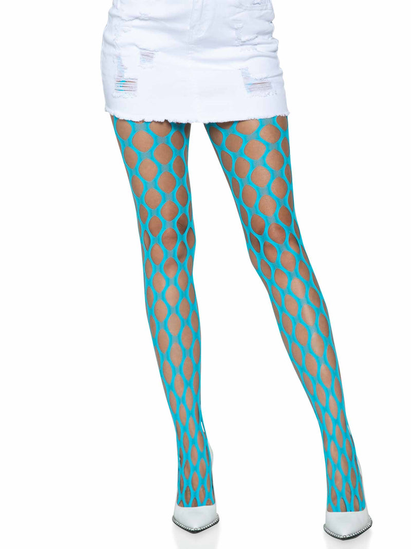 Jumbo Pothole Net Tights O/S Neon