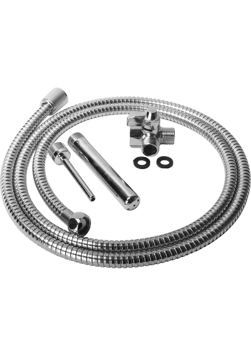 Cleanstream Shower Enema Set - Silver