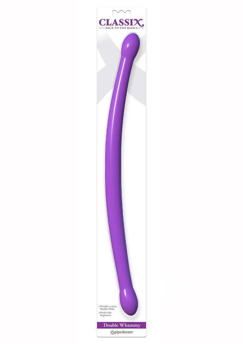 Classix Double Whammy Double Dildo 17.25in - The Lingerie Store