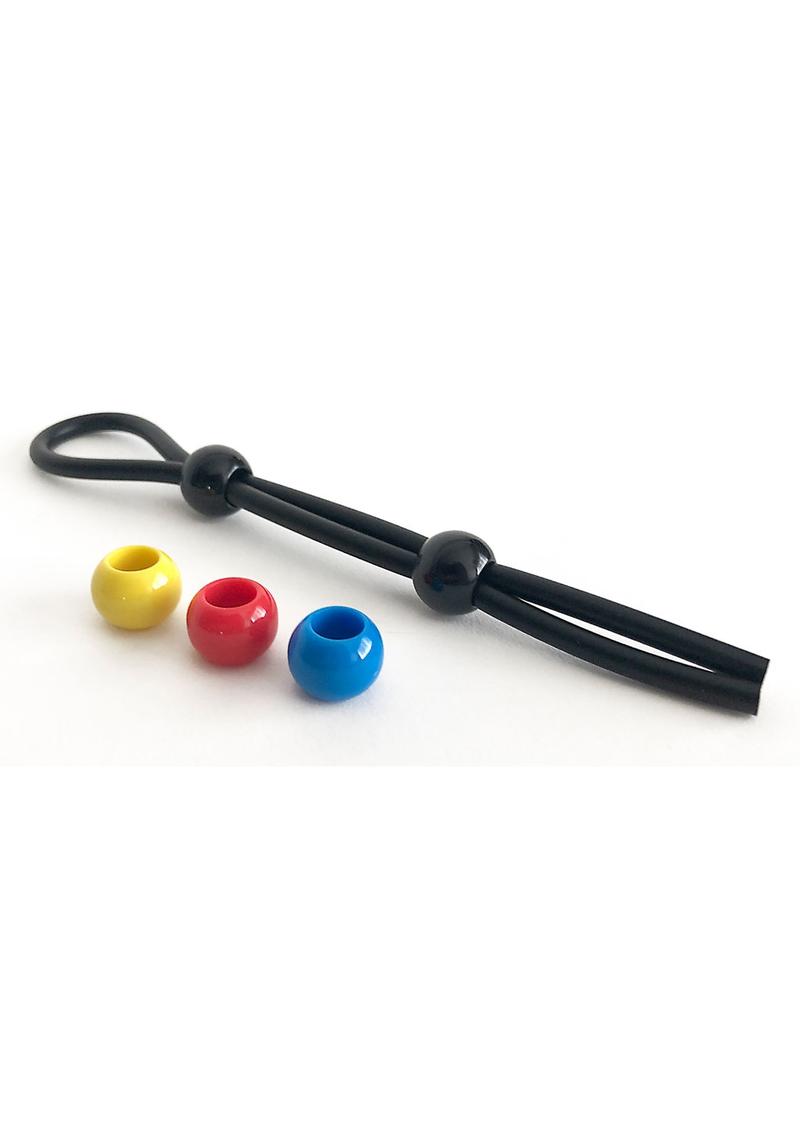 Boneyard Cock Leash - Black And Multi