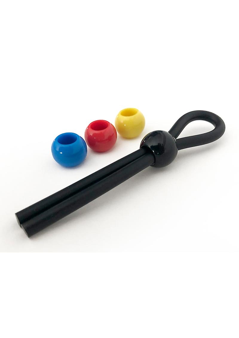 Boneyard Cock Leash - Black And Multi