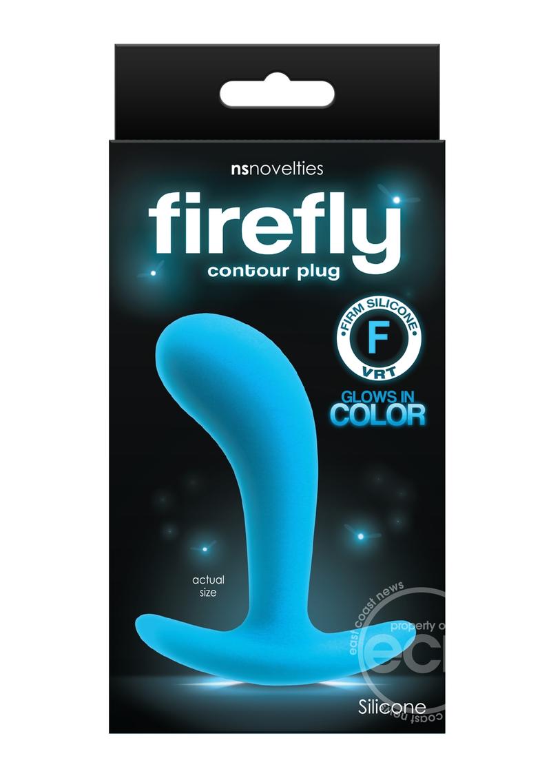 Firefly Contour Plug Silicone Butt Plug Glow In The Dark
