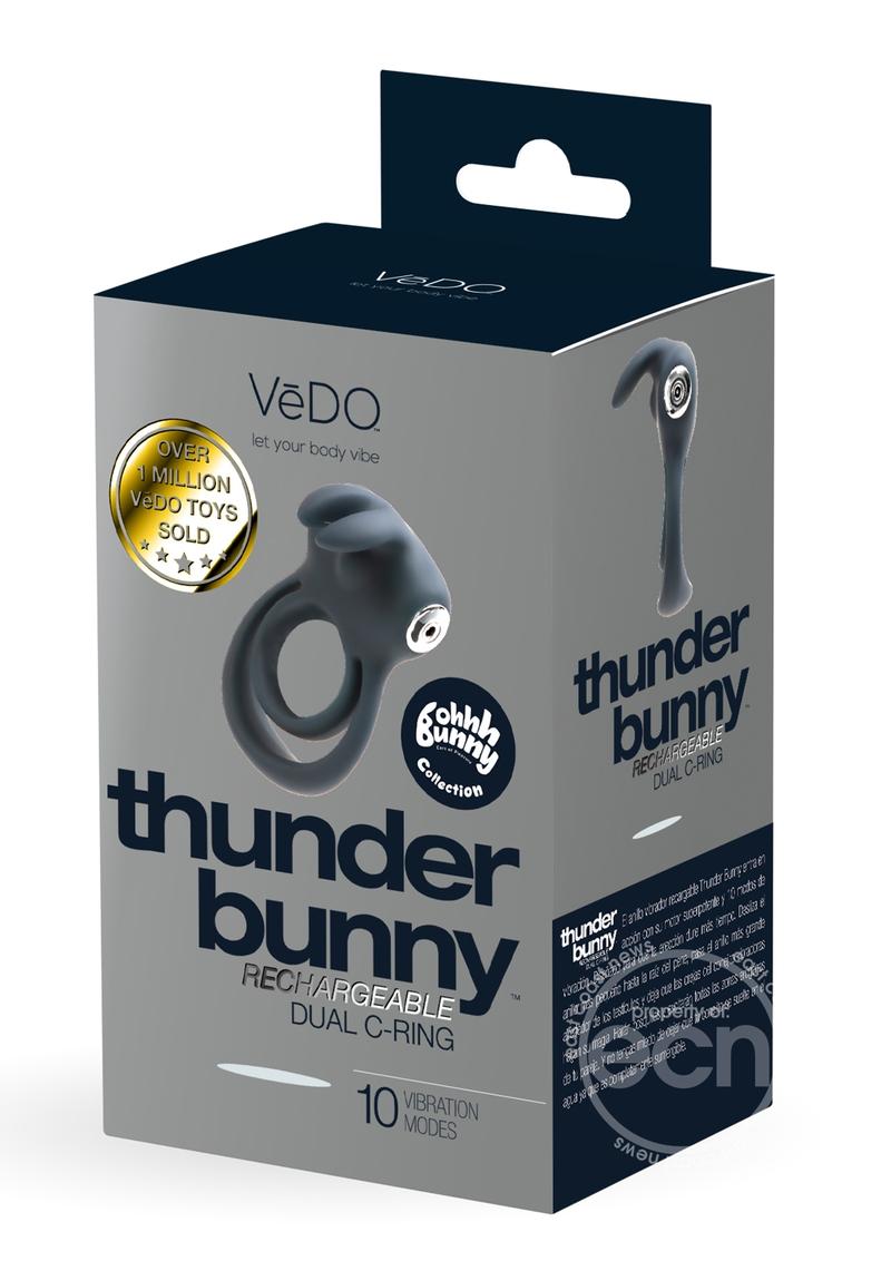 VeDO Thunder Bunny Rechargeable Silicone Dual Cock Ring