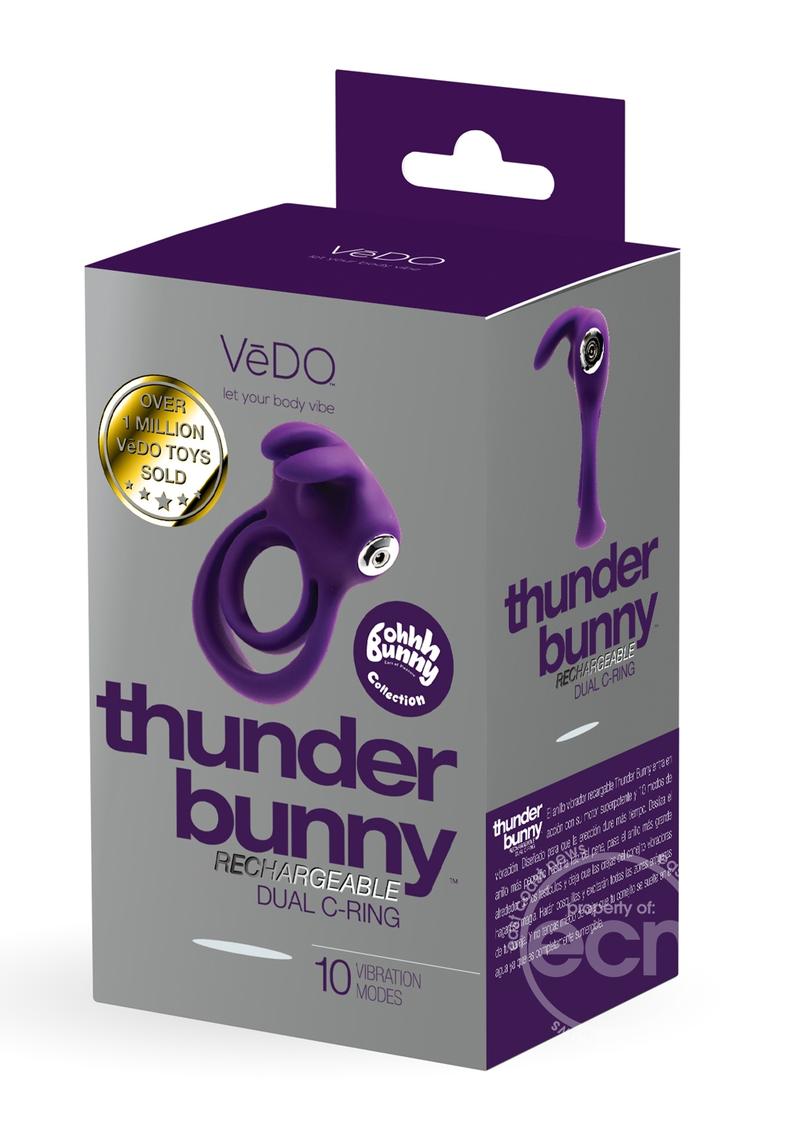 VeDO Thunder Bunny Rechargeable Silicone Dual Cock Ring