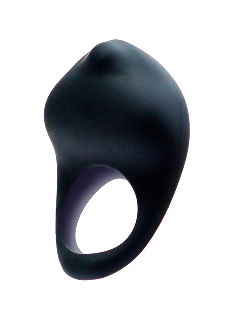 VeDO Roq Rechargeable Vibrating Silicone Cock Ring Jet Black