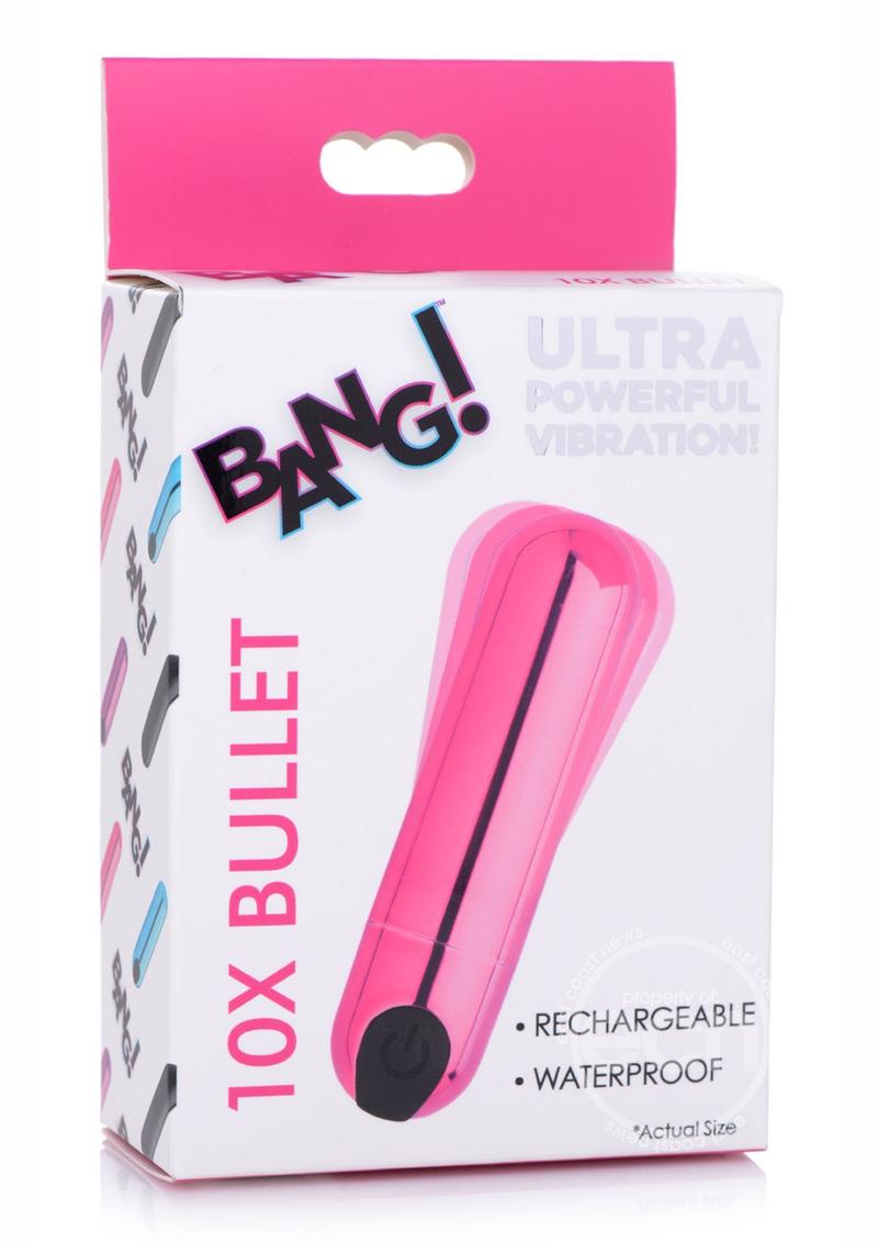 Bang! 10X Vibrating Metallic Rechargeable Bullet Vibrator