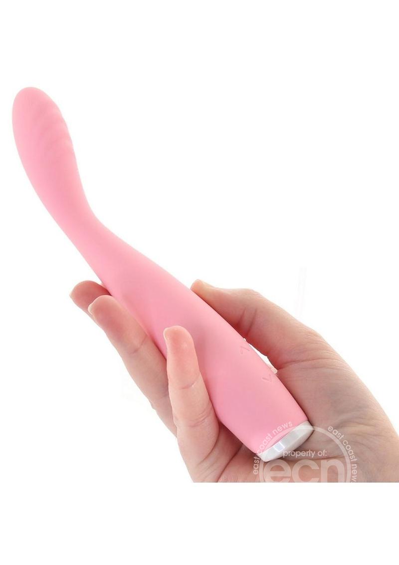 Luxe Lillie Silicone Rechargeable Vibrating Slim Wand Massager