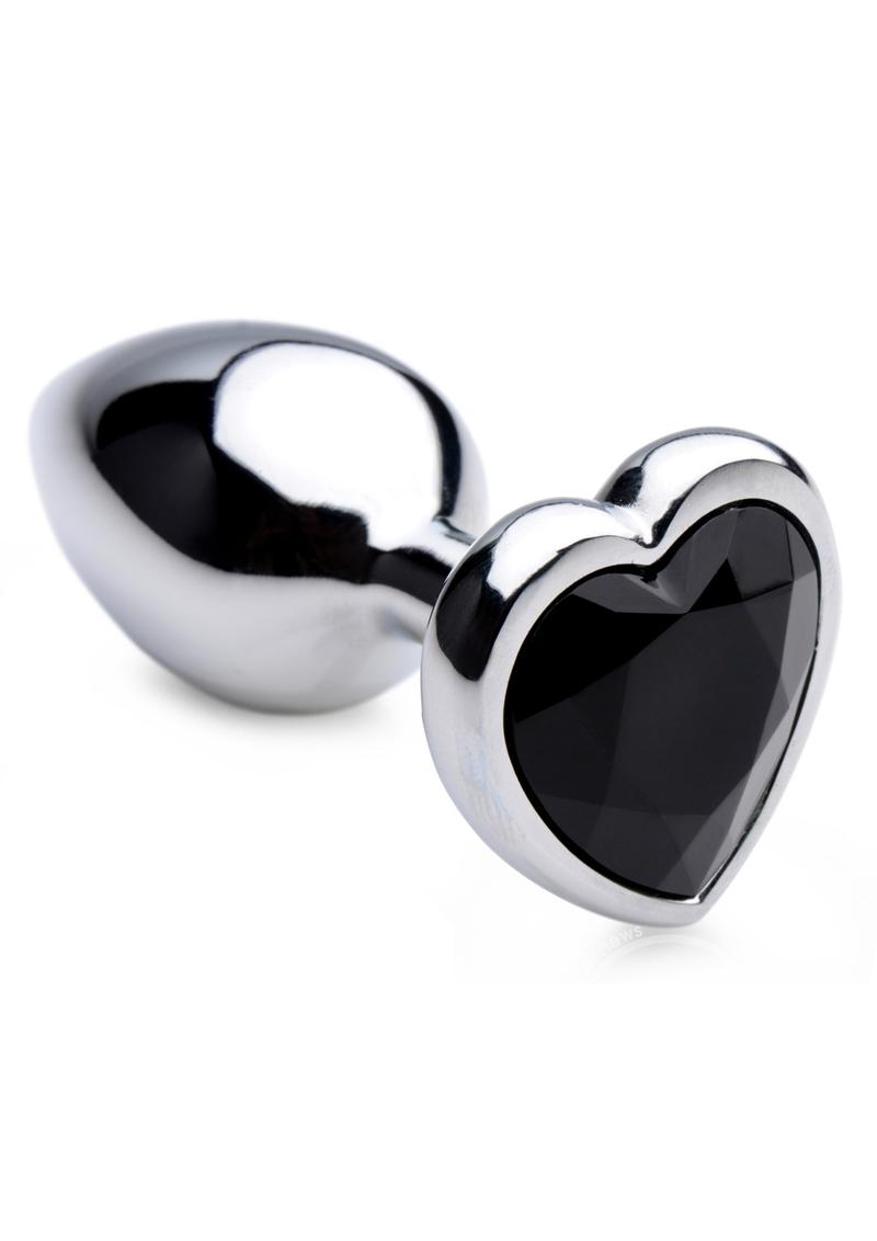 Booty Sparks Gemstones Black Heart Anal Plug