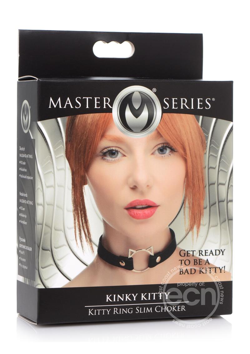 Master Series Kinky Kitty Adjustable Ring Choker Slim
