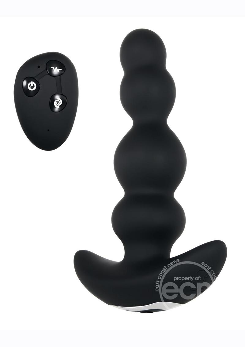 Bump N' Groove Rechargeable Silicone Anal Plug with Remote Control
