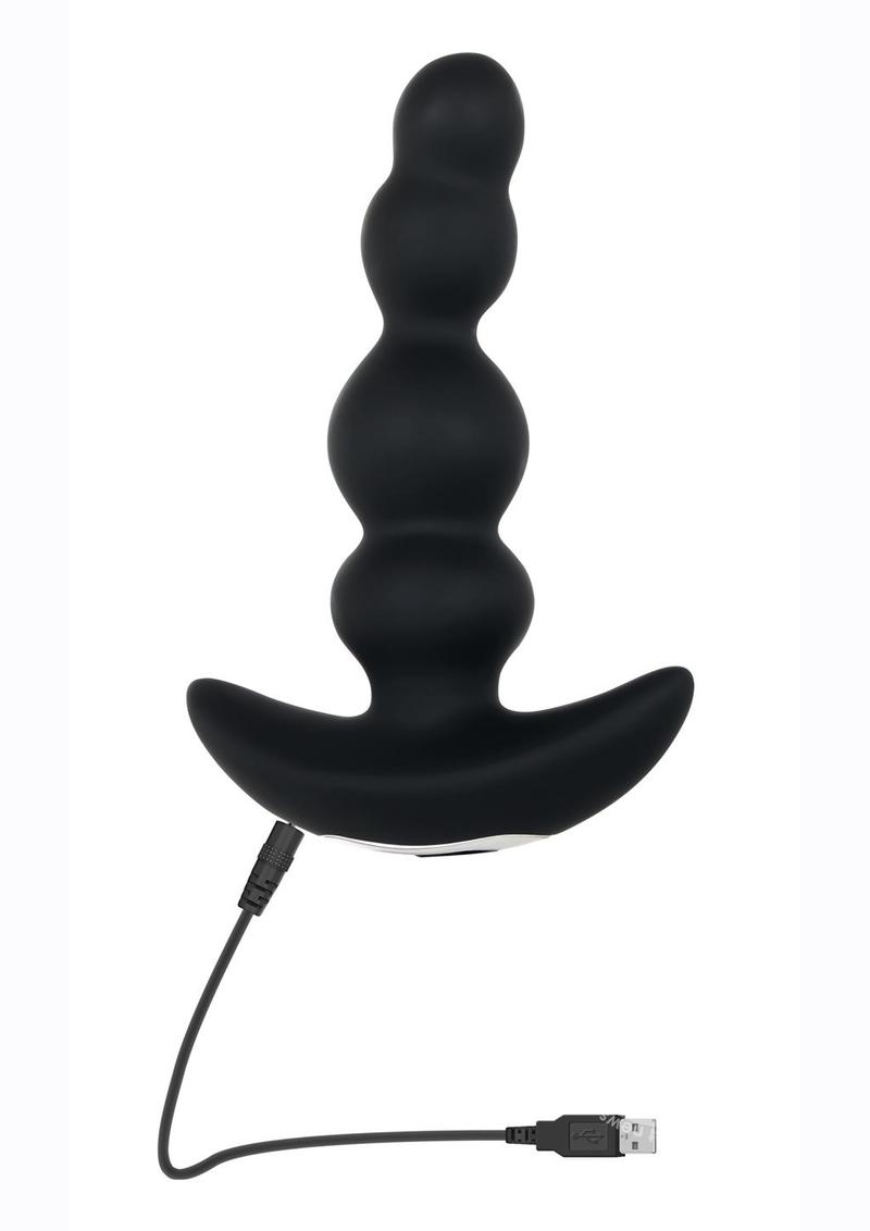 Bump N' Groove Rechargeable Silicone Anal Plug with Remote Control